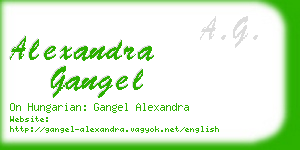 alexandra gangel business card